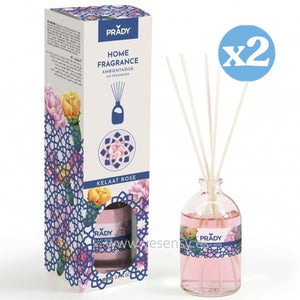 2er Pack - MIKADO RAUMLUFTERFRISCHER KELAAT ROSE 100ML - Prady - 1