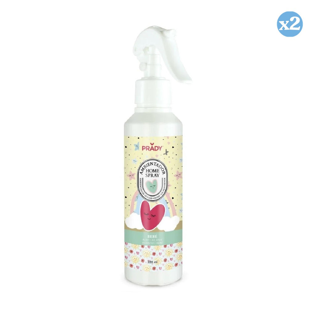 Pack 2x - RAUMSPRÜHER FÜR BABY 220ML - Prady - 1