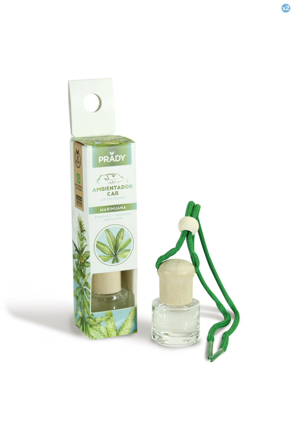 Pack 2x - AUTO LUFTERFRISCHER MARIHUANA PRADY 6ML - Prady - 1