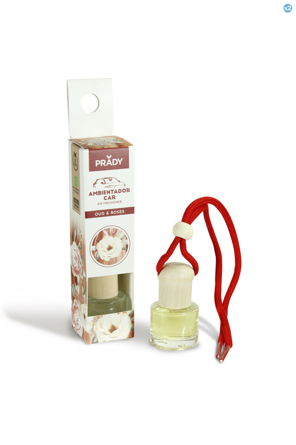 Pack 2x - AUTO LUFTERFRISCHER OUD & ROSE PRADY 6ML - Prady - 1