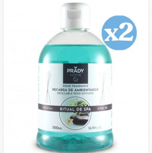 Pack 2x - Nachfüllung für den Mikado-Raumduft Ritual de Spa - 500ml - Prady - Prady - 1