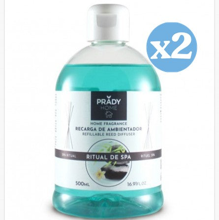 Pack 2x - Nachfüllung für den Mikado-Raumduft Ritual de Spa - 500ml - Prady - Prady - 1