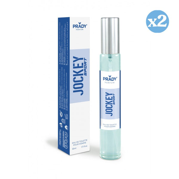 Pack 2x - EAU DE TOILETTE 33ML JOCKEY SPORT (BLAU) - Prady - 1