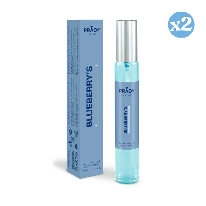 Pack 2x - EAU DE TOILETTE 33ML HEIDELBEEREN HOMME - Prady - 1