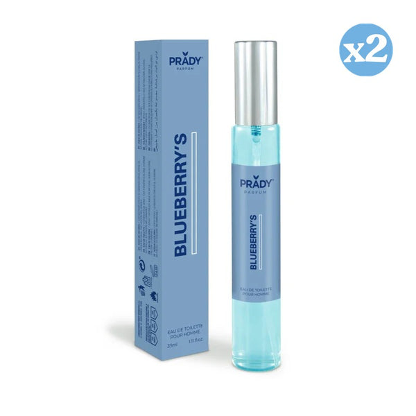Pack 2x - EAU DE TOILETTE 33ML HEIDELBEEREN HOMME - Prady - 1