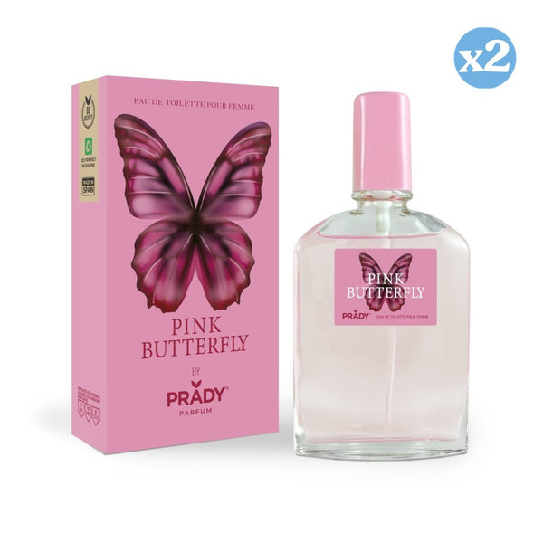 Pack 2x - DAMENDUFT PINK BUTTERFLY - PRADY - Prady - 1
