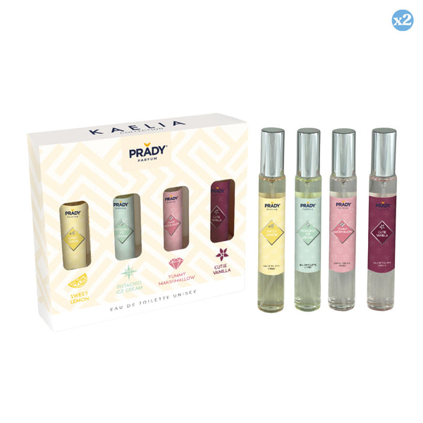 Pack 2x - Set Kaelia Collection - Sweet Lemon, Pistazien-Eiscreme, Leckerer Marshmallow und Cutie-Vanille - 132ml - Prady - Prady - 1