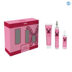 Pack 2x - Set Pink Butterfly - Eau de Toilette, Body Splash und Body Lotion - 225ml - Prady - Prady - 1
