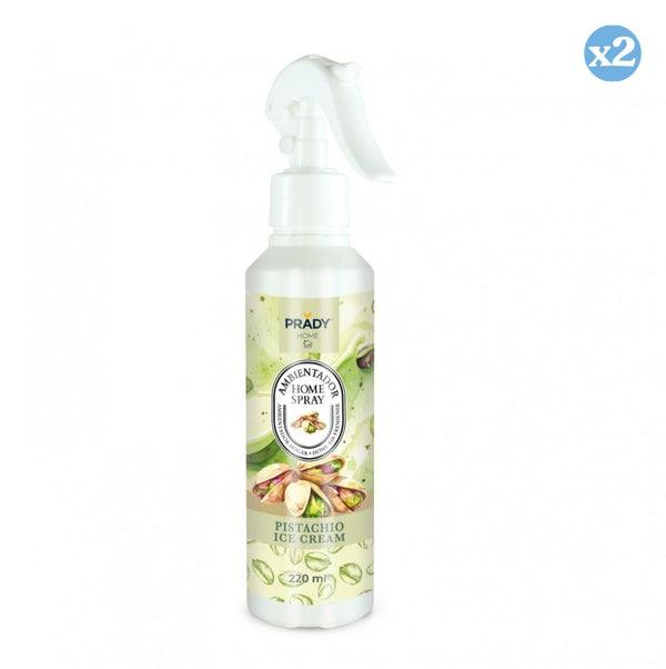 Pack 2x - RAUMLUFTFRISSER HOME SPRAY PISTAZIENEIS 220ML - Prady - 2