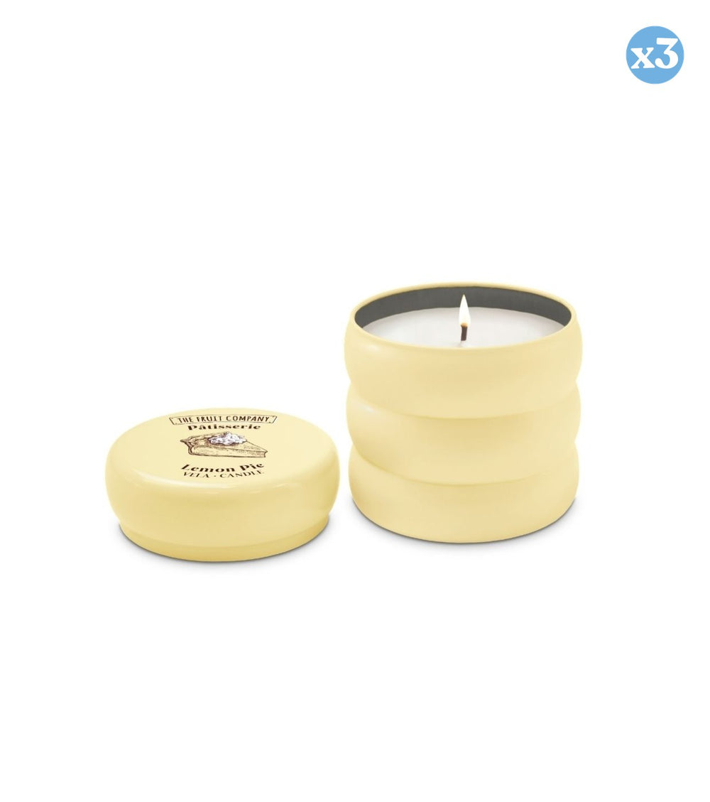 3er-Pack - KERZENDOSE ZITRONENKUCHEN PATISSERIE 150 G - The Fruit Company - 1