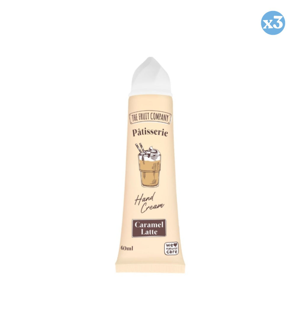 Pack 3x - HANDCREME CARAMEL LATTE PATISSERIE - The Fruit Company - 1