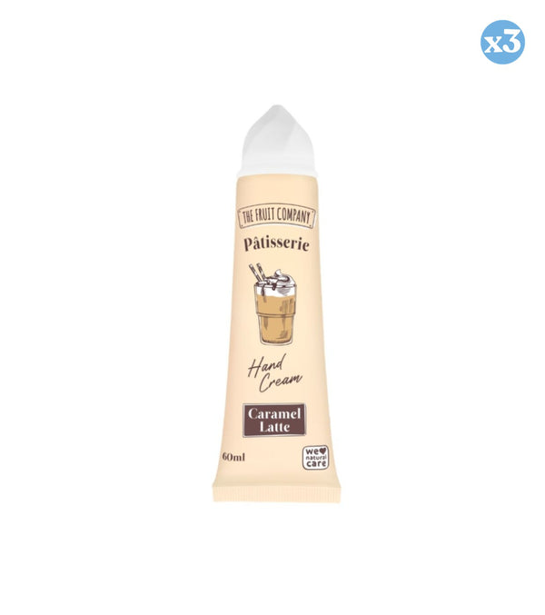 Pack 3x - HANDCREME CARAMEL LATTE PATISSERIE - The Fruit Company - 1