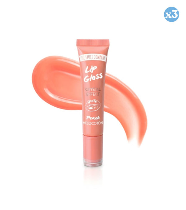 Pack 3x - LIP GLOSS DONUT PFIRSICH - The Fruit Company - 1