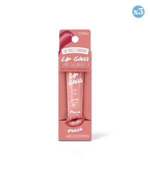 Pack 3x - LIP GLOSS DONUT PFIRSICH - The Fruit Company - 2
