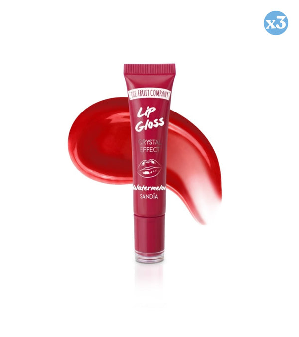 Pack 3x - LIP GLOSS DONUT WASSERMELONE - The Fruit Company - 1