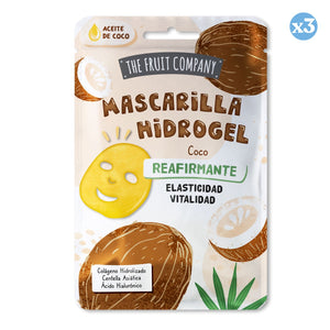 Pack 3x - Kokosnuss straffendes Hydrogel-Gesichtsmasken-Set 31g - The Fruit Company - 1