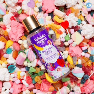 Pack 6x - Körperspray schwarzer Tulpe Candy Fantasy 250 ml - Tulipan Negro - 1