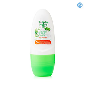 Pack 3x - DEO ROLL ON SCHWARZER TULPEN ALOE UND JOJOBA 50 ML. - Tulipan Negro - 1