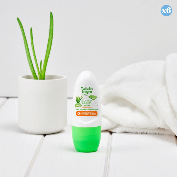 6er-Pack - DEO ROLL ON TULIPAN NEGRO ALOE UND JOJOBA 50 ML. - Tulipan Negro - 2