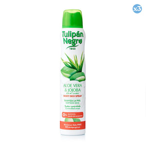 3er Pack - Aloe und Jojoba Deospray 200 ml. - Tulipan Negro - 1