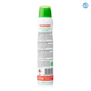 3er Pack - Aloe und Jojoba Deospray 200 ml. - Tulipan Negro - 2