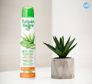 6er Pack - ALOE UND JOJOBA DEO SPRAY 200 ml. - Tulipan Negro - 3