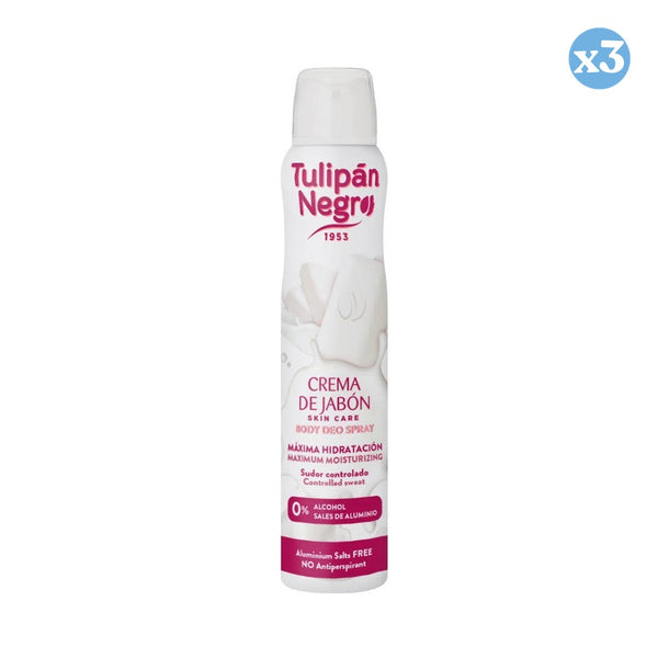 Pack 3x - DEO CREME SEIFENSPRAY 200ML - Tulipan Negro - 1
