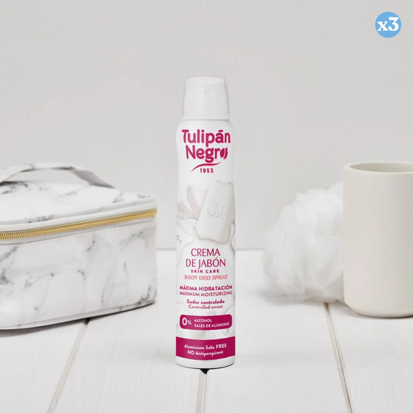 Pack 3x - DEO CREME SEIFENSPRAY 200ML - Tulipan Negro - 3