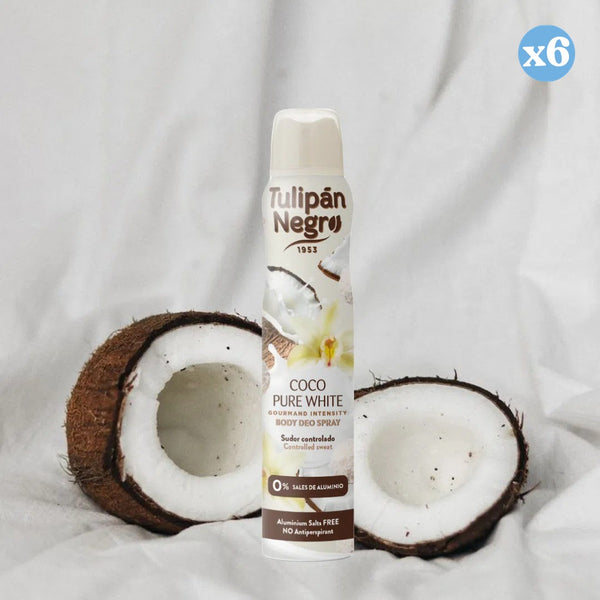 Pack 6x - DEO KÖRPERSPRAY TN COCO PURE WHITE 200 ML - Tulipan Negro - 2