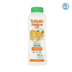 3er-Pack - TN MADARINA UND LIMETTE KÖLNISCHES WASSER 800 ML - Tulipan Negro - 1