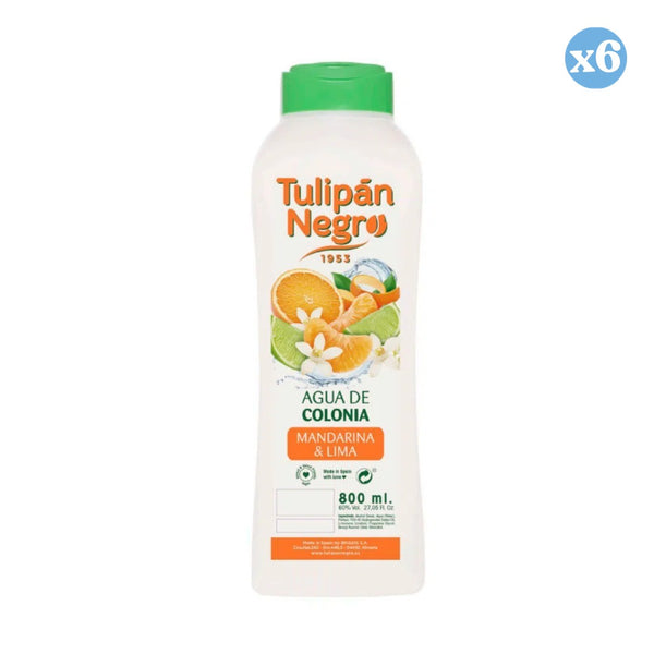 Pack 6x - KÖLNISCH WASSER TN MADARINA UND LIMA 800 ML - Tulipan Negro - 1