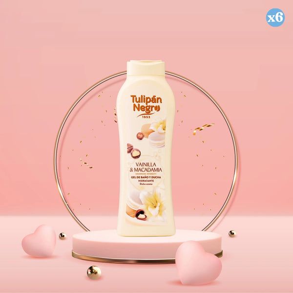 Pack 6x - GEL TULIPAN NEGRO VANILLE UND MACADAMIA 650 ML - Tulipan Negro - 3