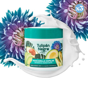 Pack 3x - INTENSIV FEUCHTIGKEITSSPENDENDE Mizellenmaske 400ML - Tulipan Negro - 3
