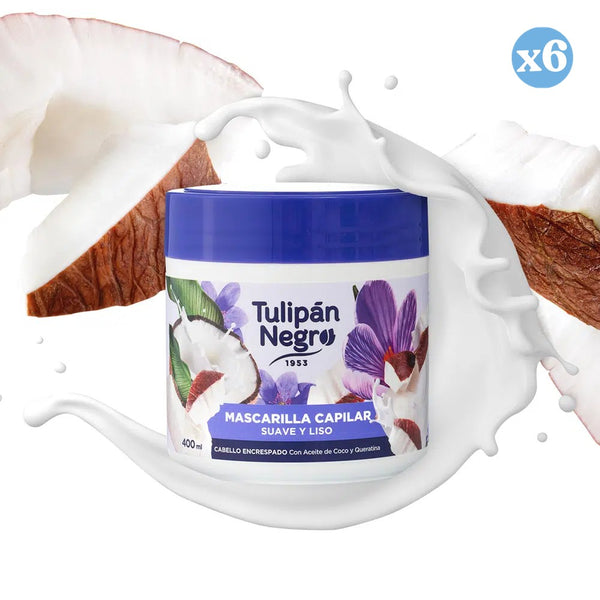 Pack 6x - MIKROBIOTISCHE GLÄTTENDE MICELLAR-MASKE 400ML - Tulipan Negro - 3