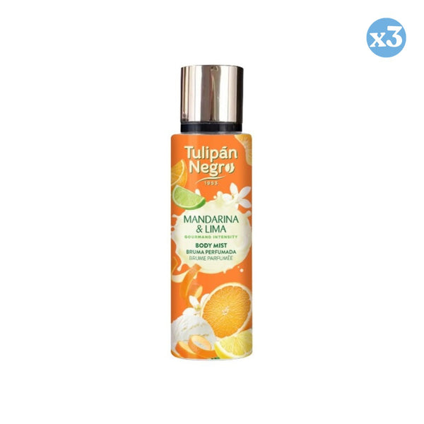 Pack 3x - Körperspray Mandarine und Limette - Tulipan Negro - 1