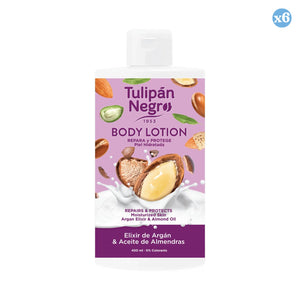 Pack 6x - KÖRPERLOTION T.SCHWARZ ARGAN UND MANDELN 400 ML - Tulipan Negro - 1