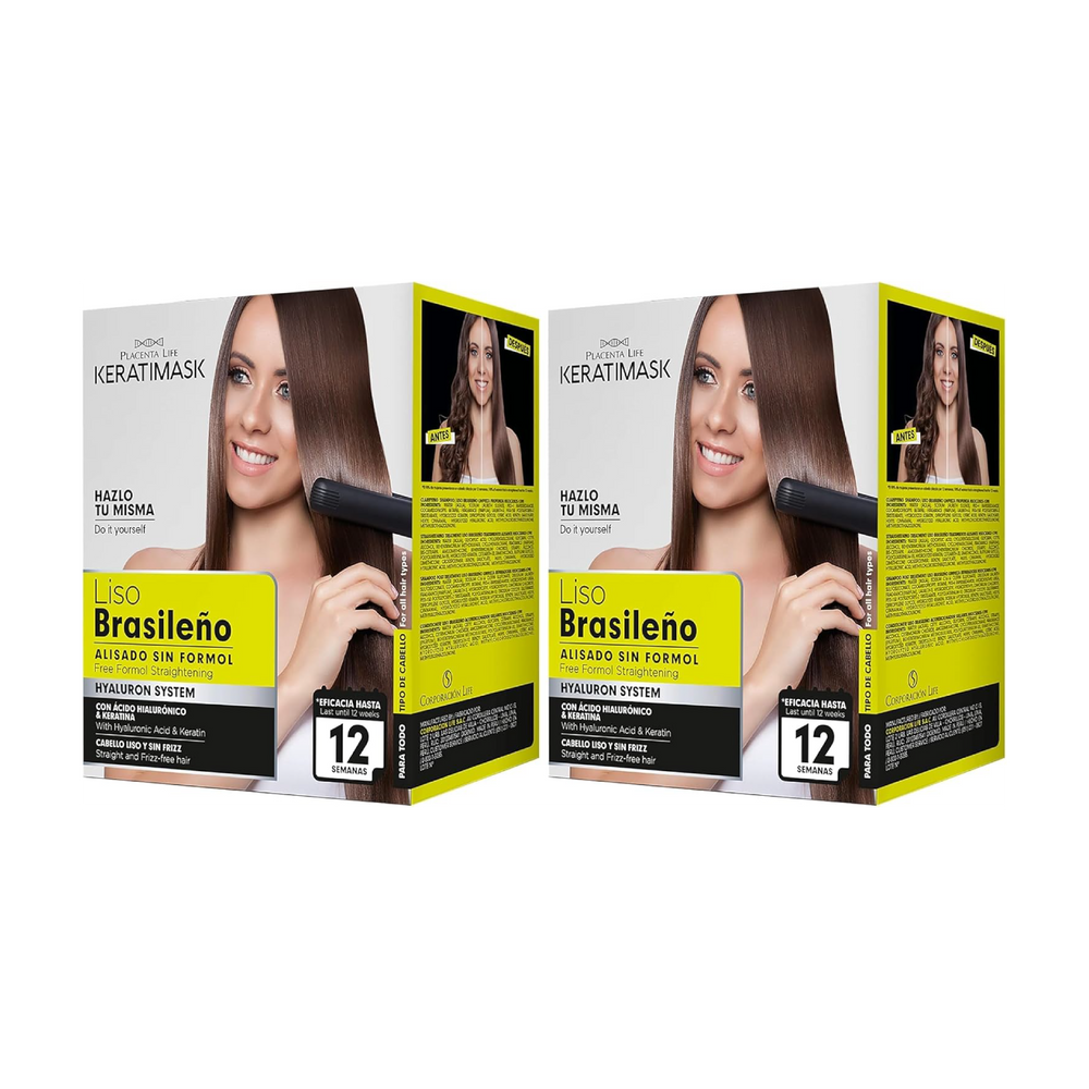 Brasilianische Glättung Packung 2 Keratimask ohne Formaldehyd - Be Natural - 1