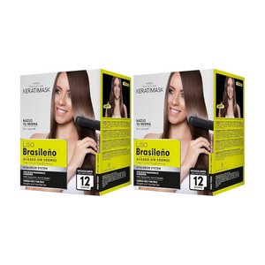 Brasilianische Glättung Packung 2 Keratimask ohne Formaldehyd - Be Natural - 1