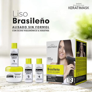 Brasilianische Glättung Packung 2 Keratimask ohne Formaldehyd - Be Natural - 3