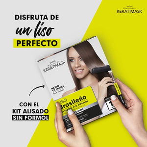 Brasilianische Glättung Packung 2 Keratimask ohne Formaldehyd - Be Natural - 8