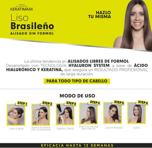 Brasilianische Glättung Packung 2 Keratimask ohne Formaldehyd - Be Natural - 7