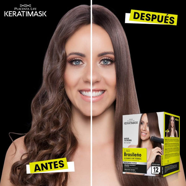 Pack 3 - Brasilianische Glättungskit ohne Formaldehyd - Keratimask - Be Natural - 5