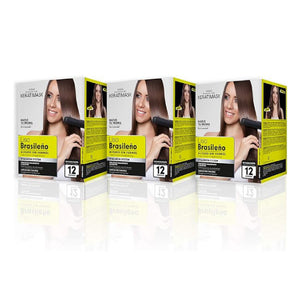 Pack 3 - Brasilianische Glättungskit ohne Formaldehyd - Keratimask - Be Natural - 1