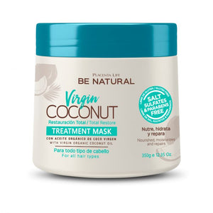 Haarmaske - Virgin Coconut Treatment Mask 350gr - Be Natural - 1