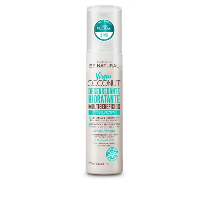 Haaröl - Virgin Coconut Antifrizz 200ml - Be Natural - 1