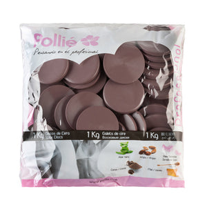 Heißwachsscheiben 1 kg - Kakao - Pollié - 1