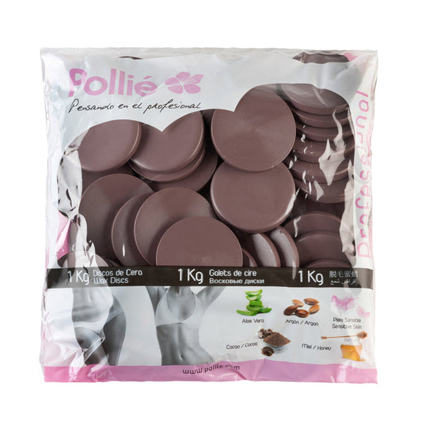 Heißwachsscheiben 1 kg - Kakao - Pollié - 1