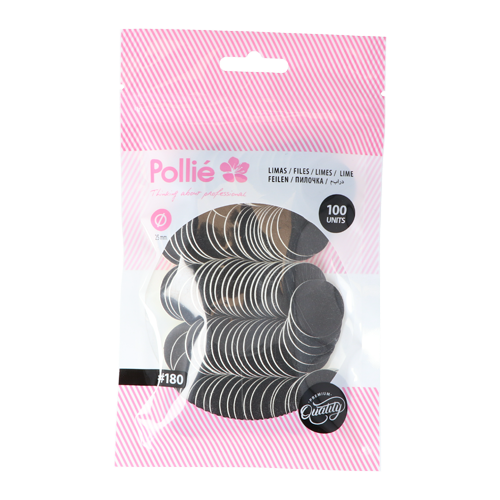 Set runder Polierfeilen für Pediküre 25mm - Pollié - 1