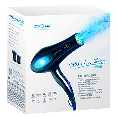Ionischer Haartrockner Blue Ions Therapy 2200W - Postquam - 1