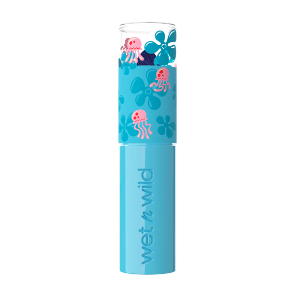 Bob Esponja Bálsamo Labial - Tono transformable Azul Coral a Rosa - 2.88 gr - Wet N Wild - 1